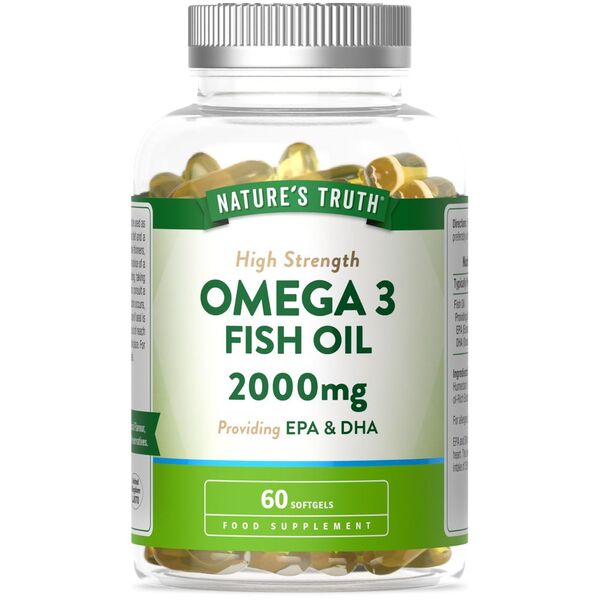 Nature's Truth Omega 3 Fish Oil 2000mg softgels (British brand)