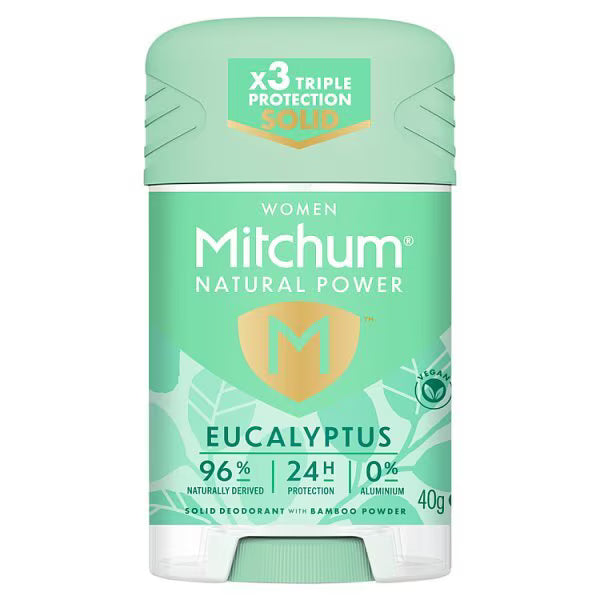 Mitchum Women Natural Power Eucalyptus stick 40g, imported from the UK
