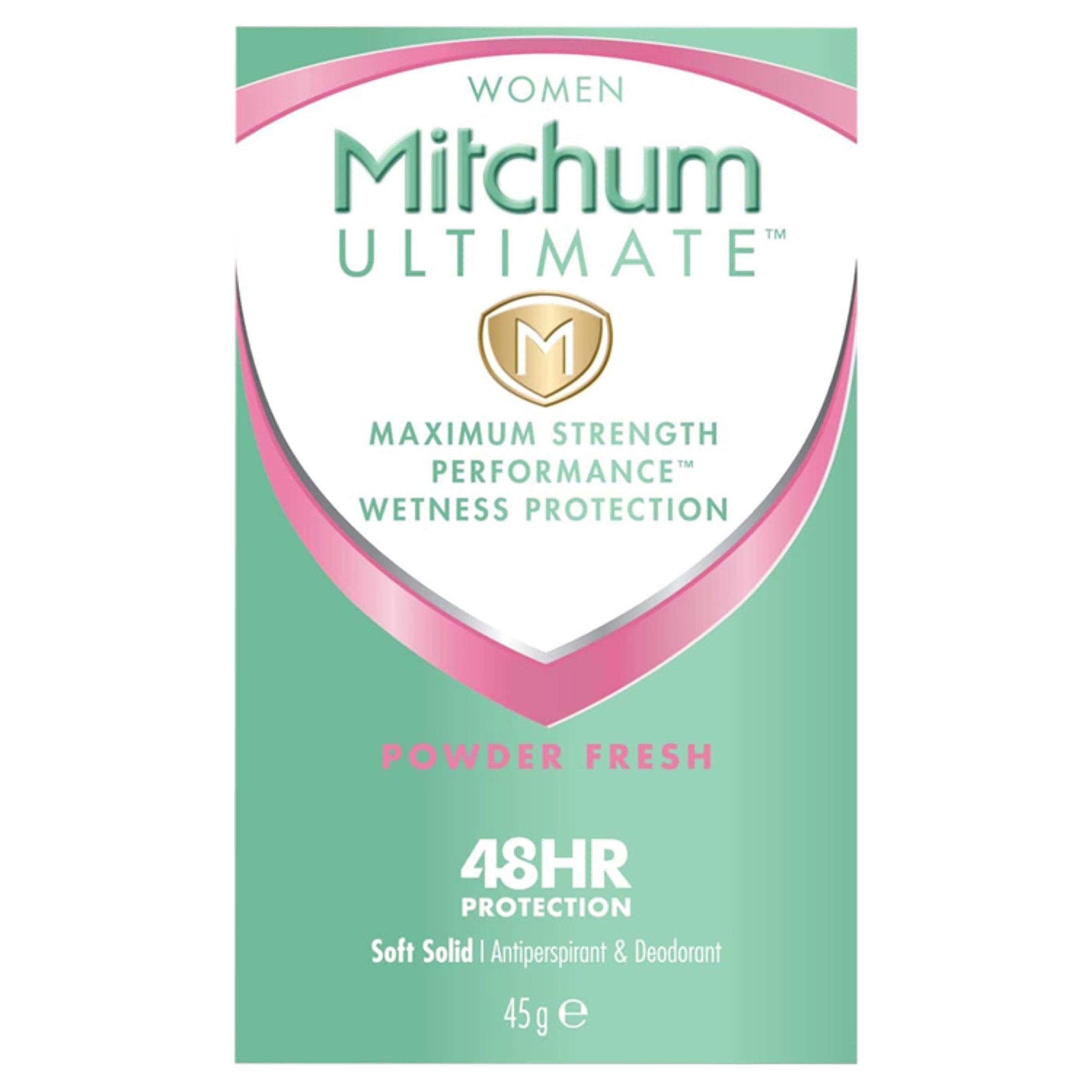 Mitchum Ultimate Women 48HR Protection Powder Fresh Clear Gel Anti-Perspirant & Deodorant 57g GOODS Sainsburys   