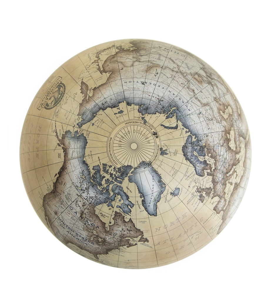 Bellerby Oak Albion desk globe 22cm, imported from the UK