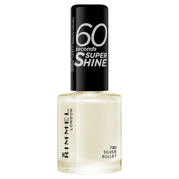 Rimmel Nail Polish 60 Second Silver Bullet 8ml GOODS Superdrug   