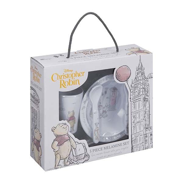 Disney 5 Piece Melamine Crockery Set - Christopher Robin GOODS Superdrug   