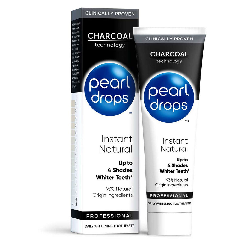 Pearl Drops Instant Natural White Charcoal Toothpaste 75ml