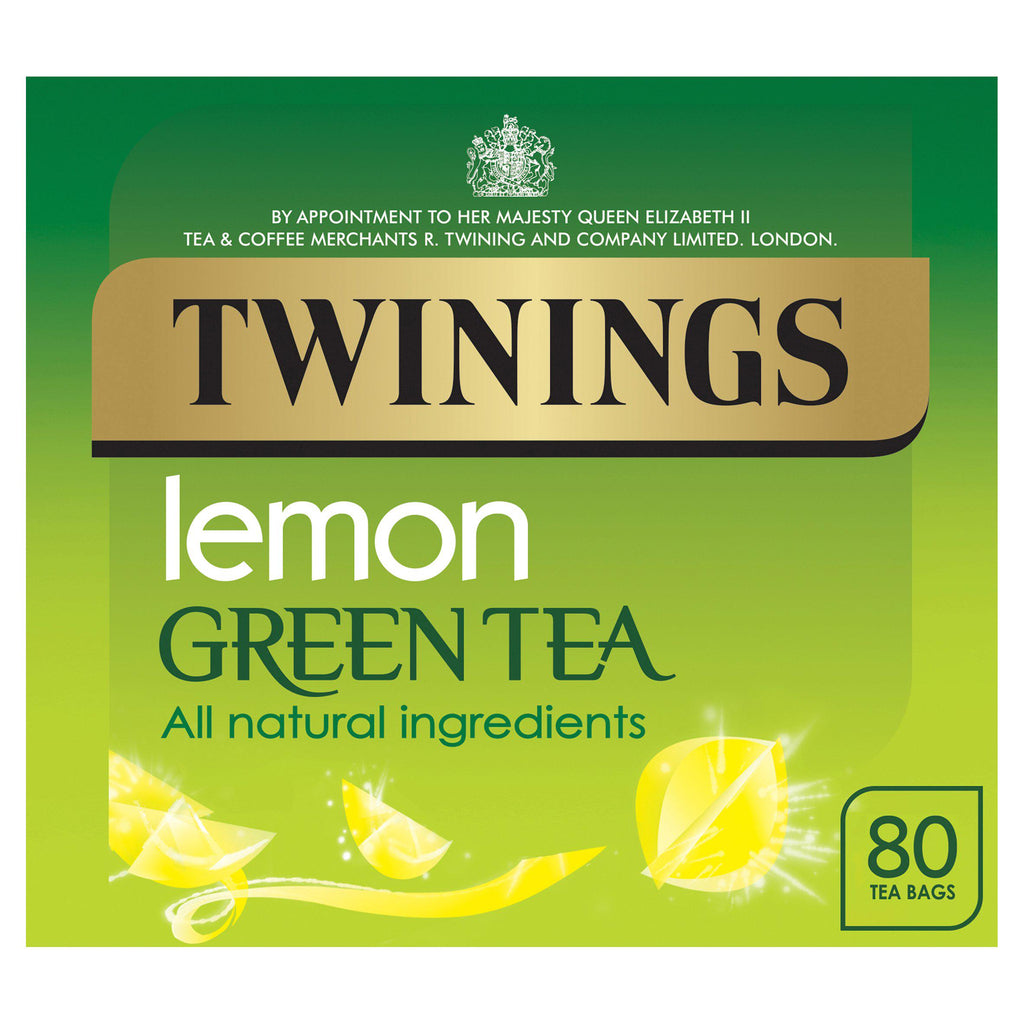 Twinings Lemon Green Tea, 80 Tea Bags