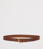 Saint Laurent leather rectangular buckle belt 3cm, UK version