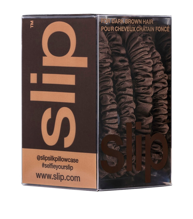 Slip pure silk skinny scrunchies set of 4 (British brand)