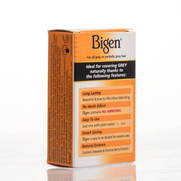 Bigen permanent powder hair colour Dark Brown, imported from the UK