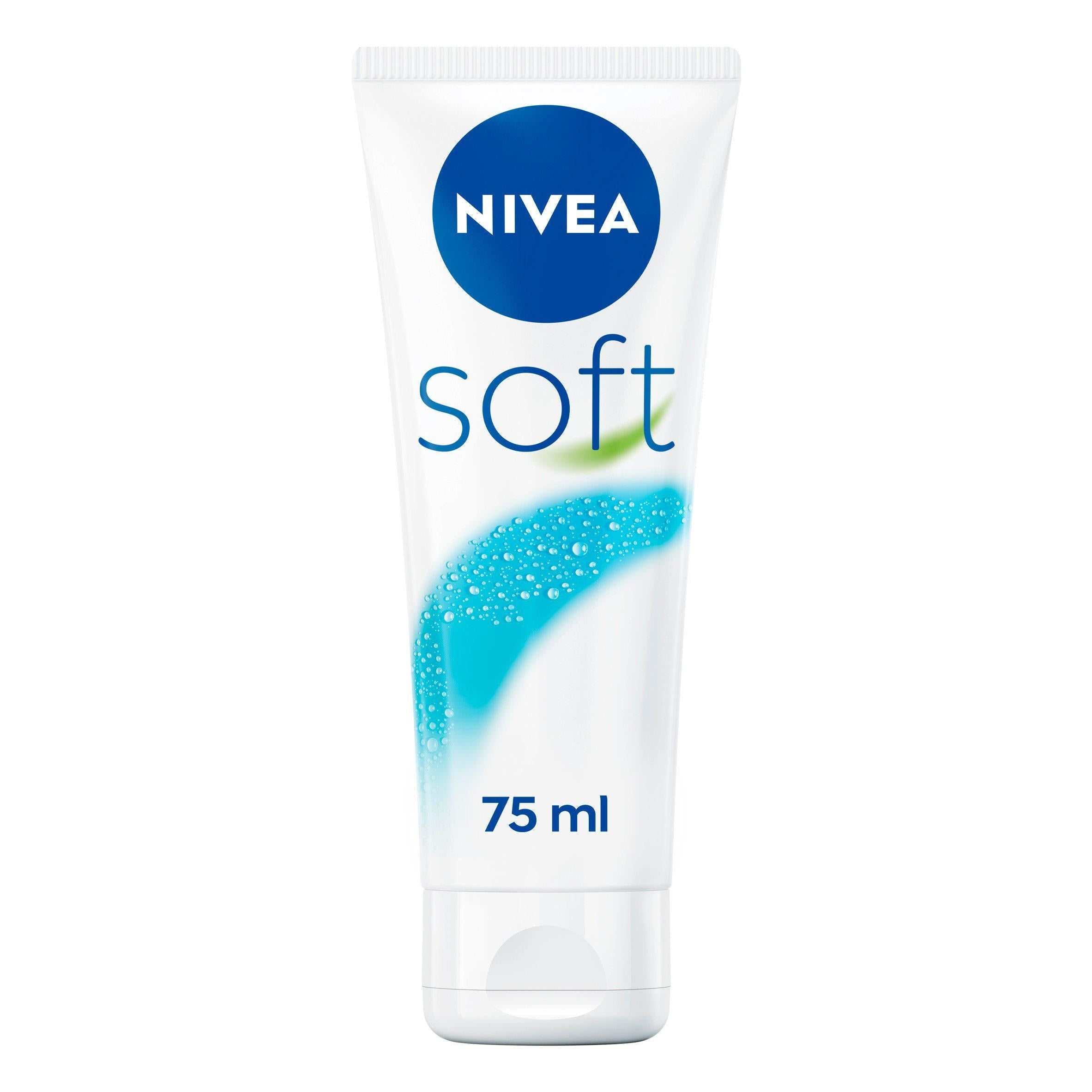 Nivea Soft Moisturiser for Face Hands & Body 75ml body cream & moisturisers Sainsburys   