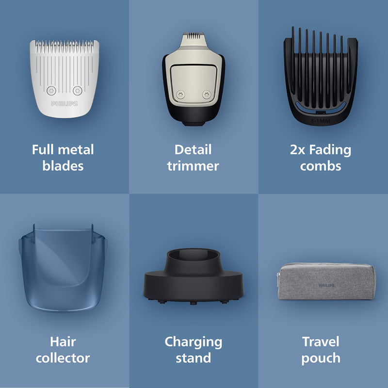 Philips Series 7000 beard trimmer with hair collector (British brand)