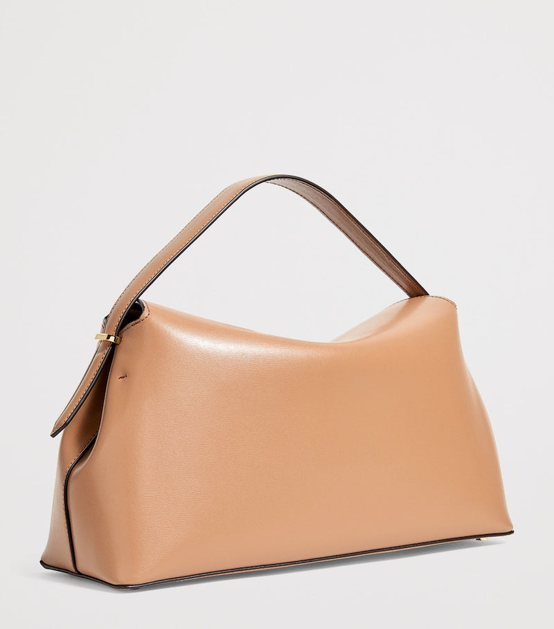 Toteme large leather T-Lock top-handle bag (British brand)