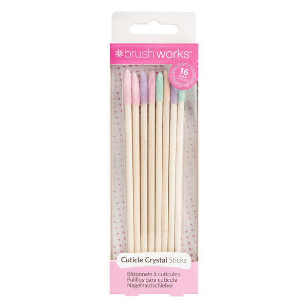 Brushworks Cuticle Crystal Sticks - 16 Pack GOODS Superdrug   