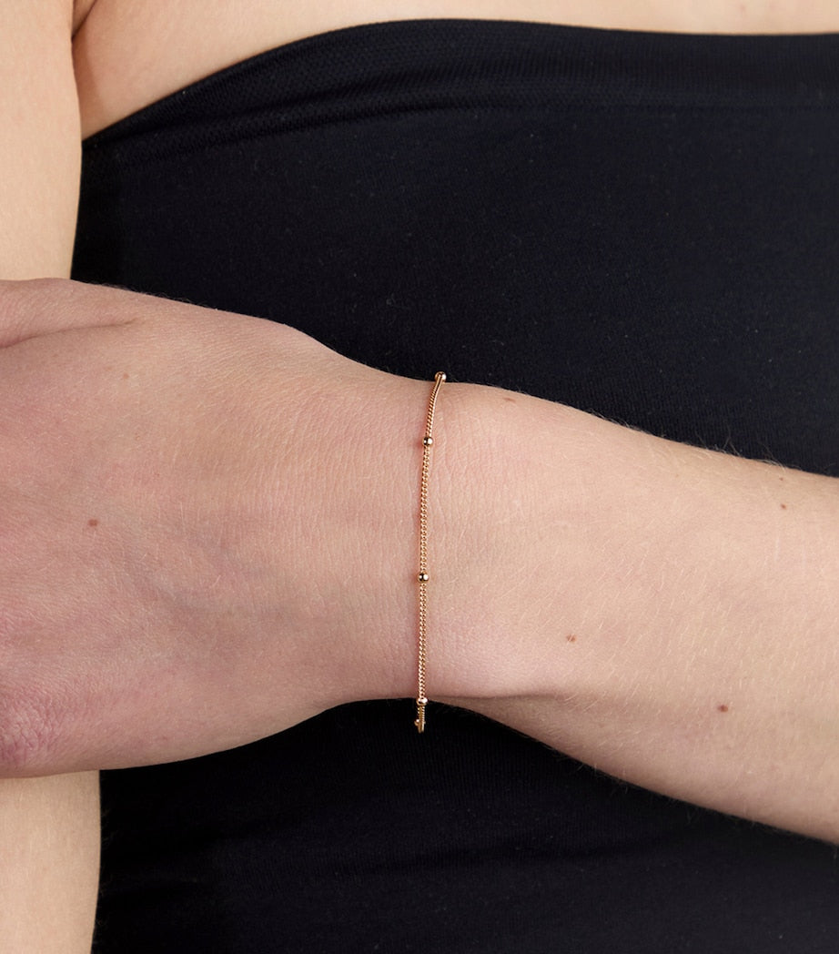 Astrid & Miyu gold-plated beaded bracelet, imported from the UK