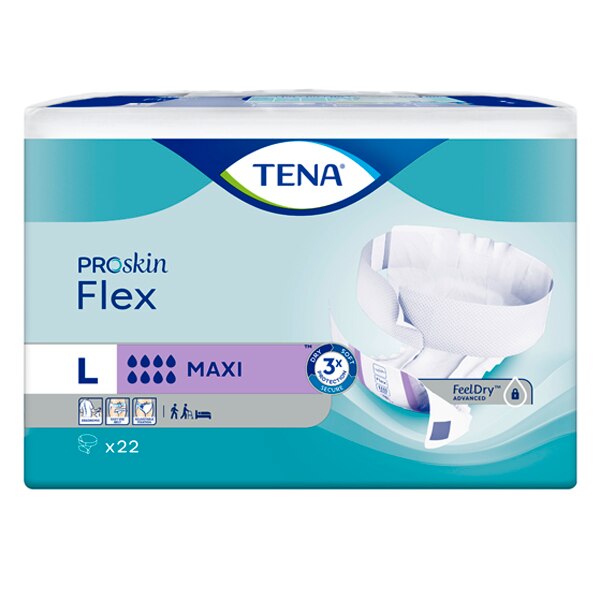 TENA Flex Belted Incontinence Pant Maxi Size Large 22 Pack