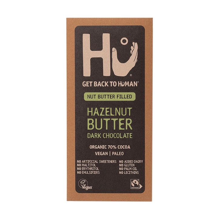 Hu Crunchy Mint Dark Chocolate Bar 60g GOODS Holland&Barrett Hazelnut Butter