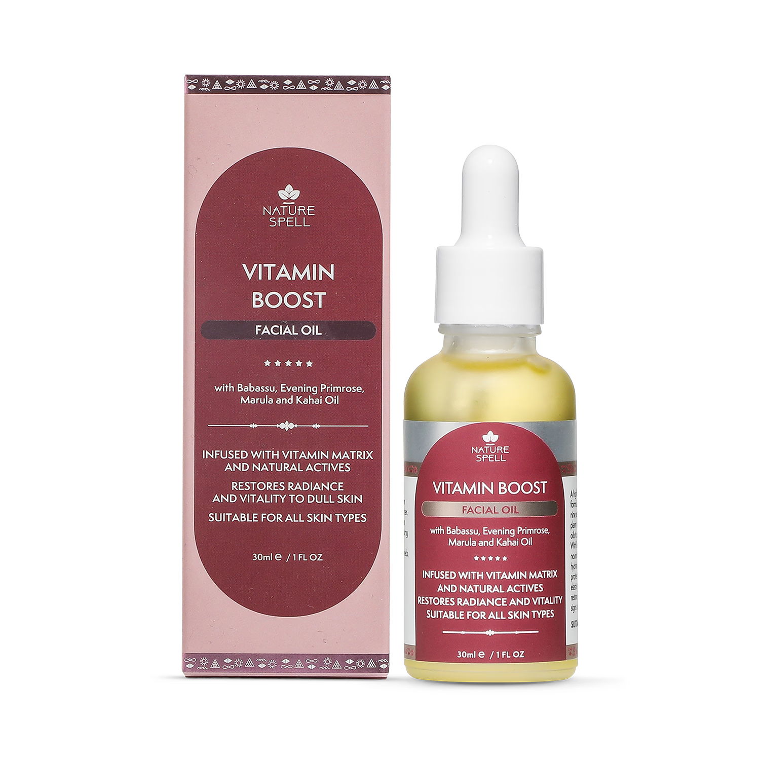 Nature Spell Vitamin Boost facial oil 30ml - British product