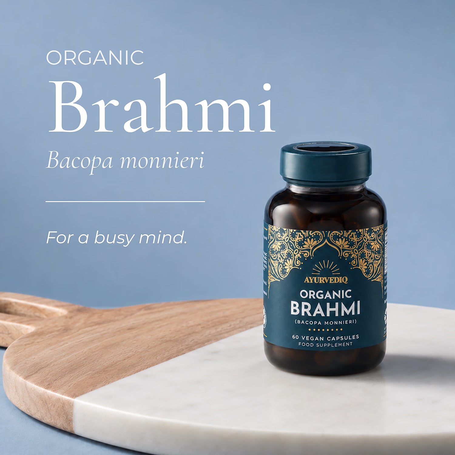 Ayurvediq Organic Brahmi 60 capsules - British product