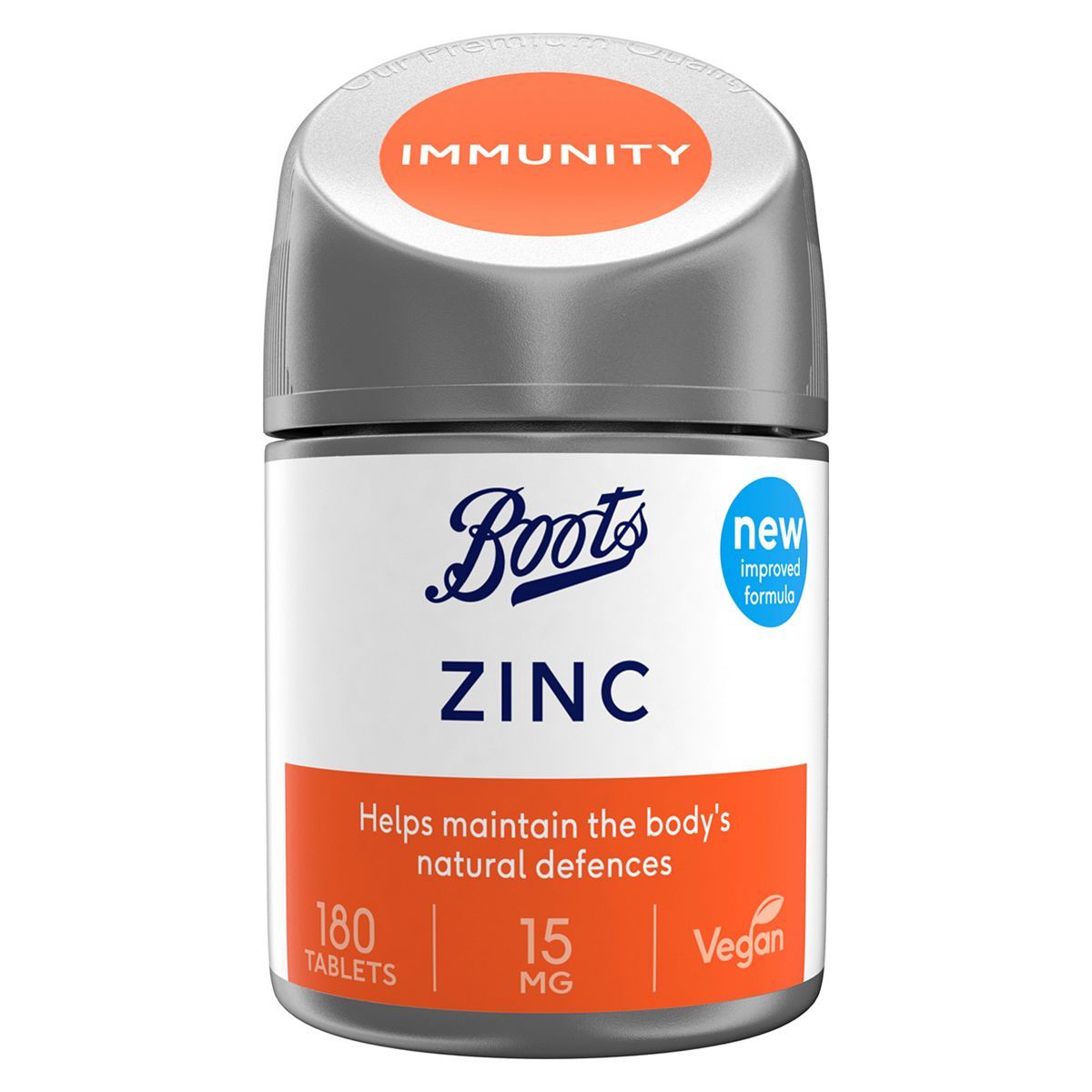 Boots Zinc 15mg 180 Tablets (6 month supply) General Health & Remedies Boots   