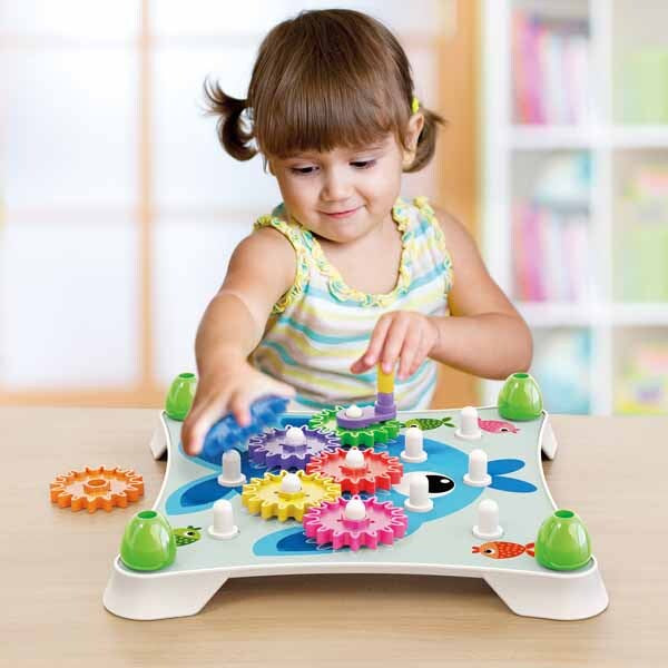 Quercetti Jumbo Gears building set, UK version