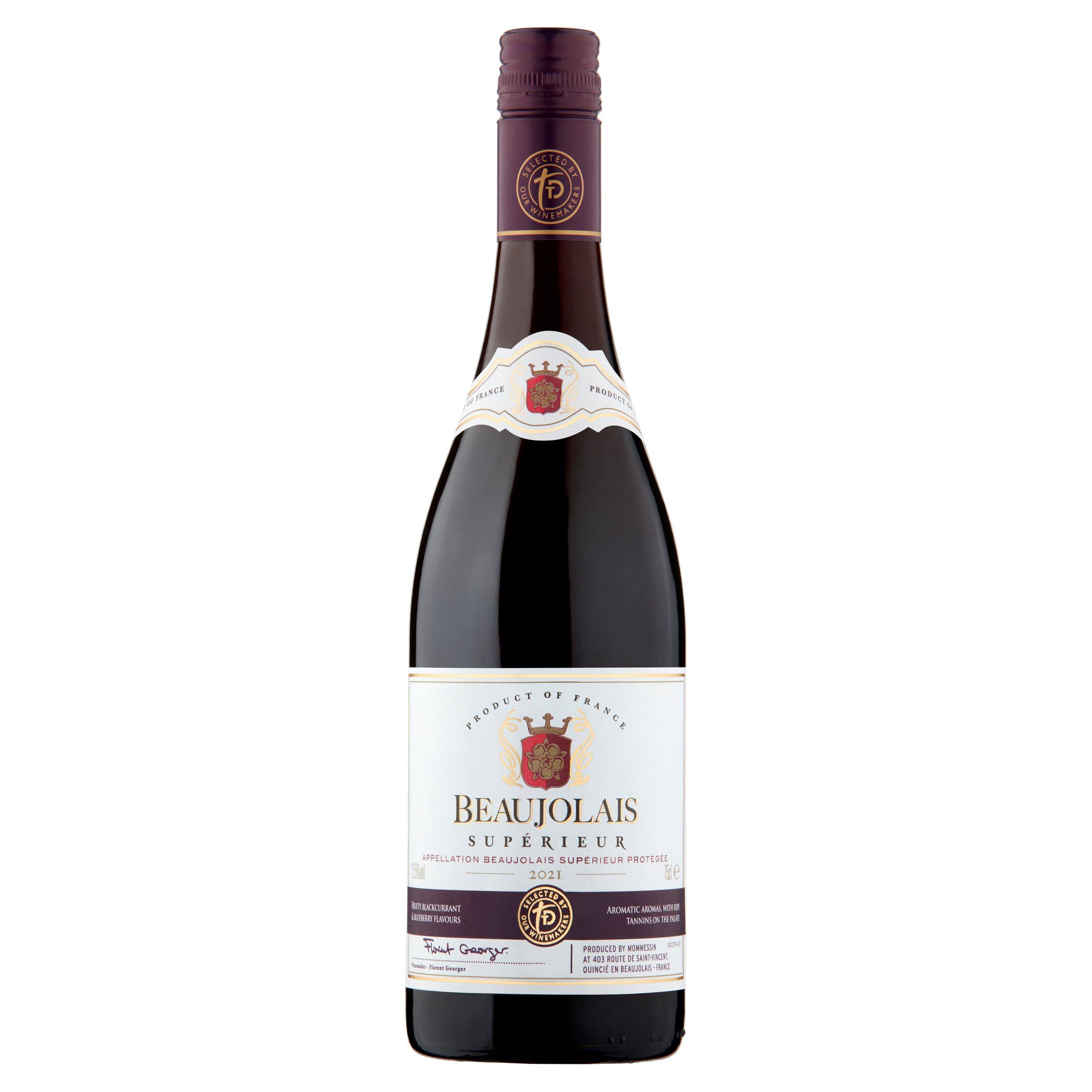 Sainsbury's Beaujolais Supérieur, Taste the Difference 75cl All red wine Sainsburys   