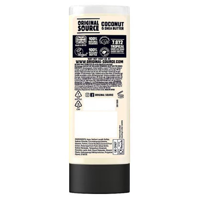 Superdrug Original Source Kokos & Shea Dusjgel Kroppsvask Fuktighetsgivende 250ml- Kjøp online hos McGrocer