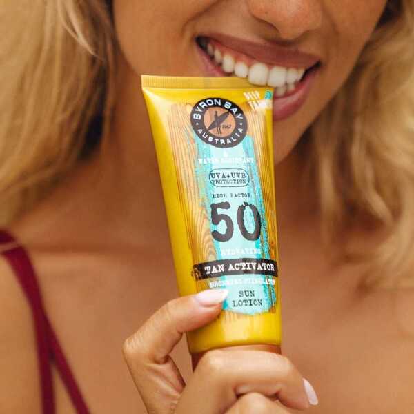 Byron Bay Australia Tan Activator Sun Lotion 100ml - British product