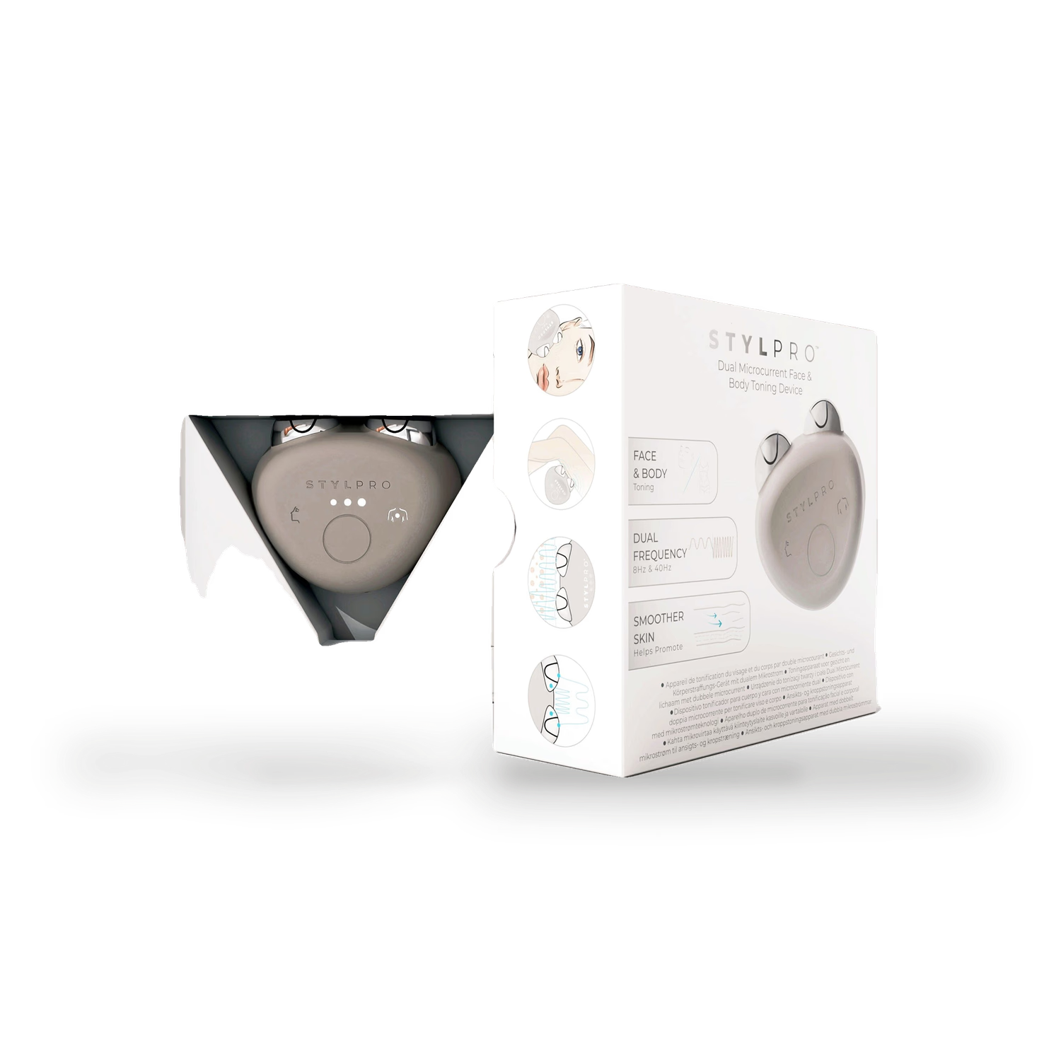 STYLPRO dual microcurrent face and body toning device, imported from the UK