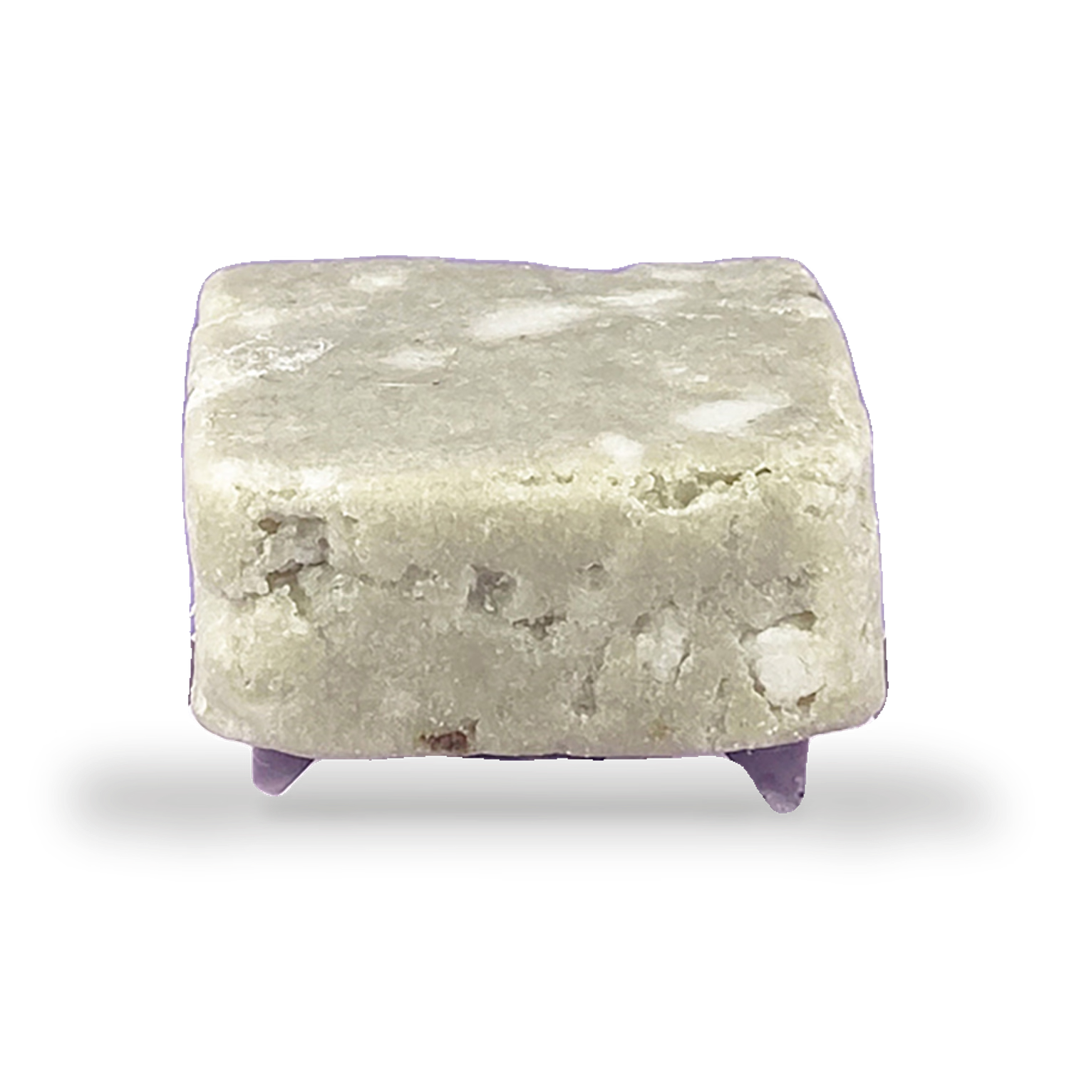 Lilac bar holder for shampoo bars, handmade jesmonite (British brand)