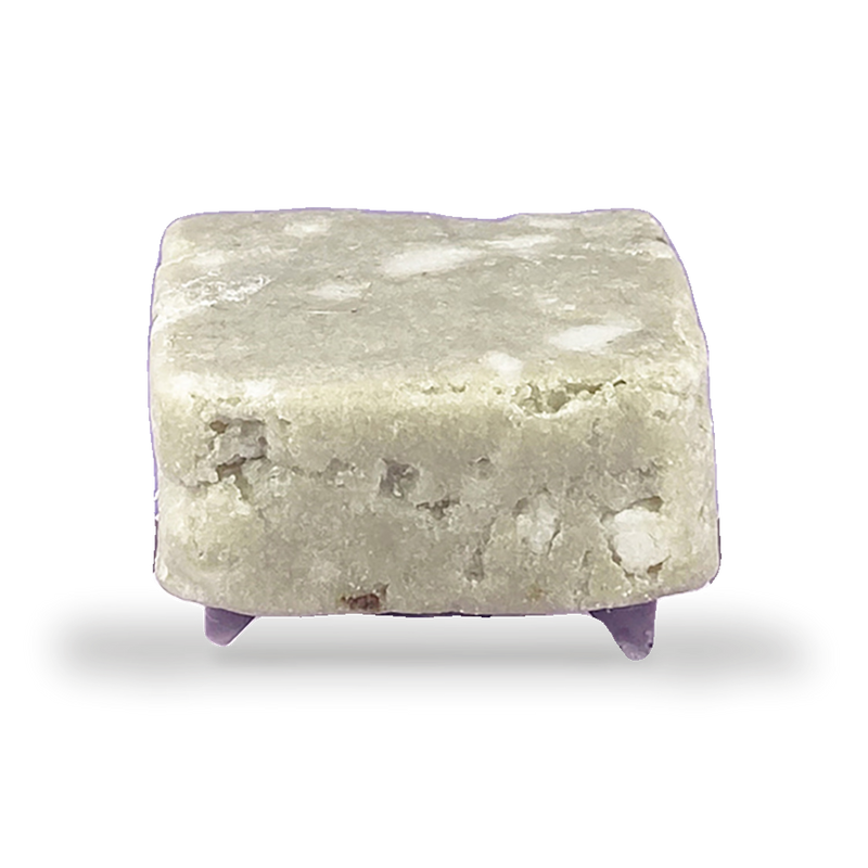 Lilac bar holder for shampoo bars, handmade jesmonite (British brand)