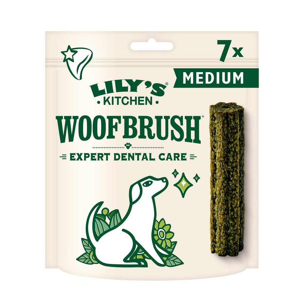 Lily's Kitchen Woofbrush Medium Natural Dental Dog Chew x7 196g