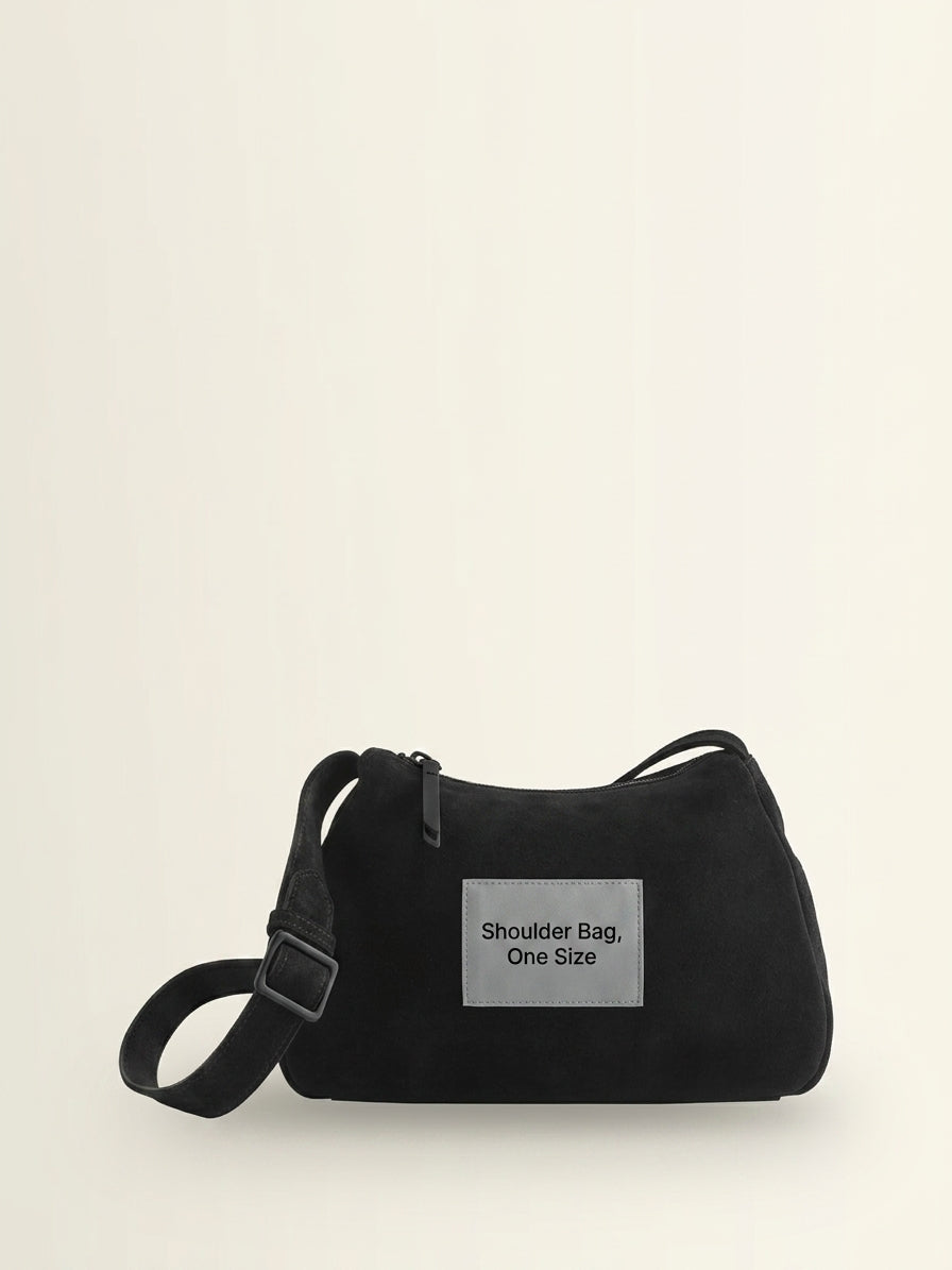 Vivienne Westwood Kate suede shoulder bag black, UK version