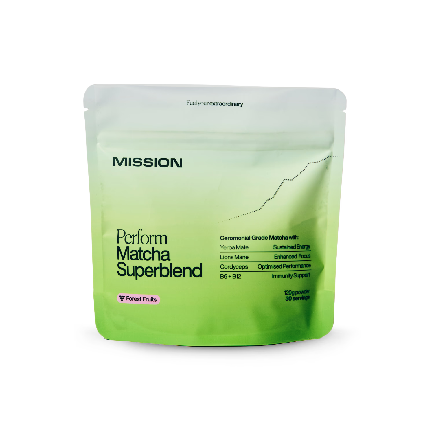 Mission matcha superblend forest fruits 120g - British product