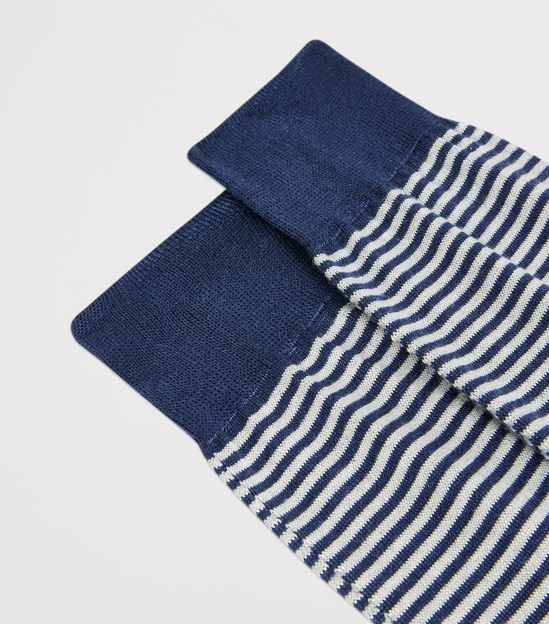 Dunhill cashmere-mulberry silk stripe socks, imported from the UK