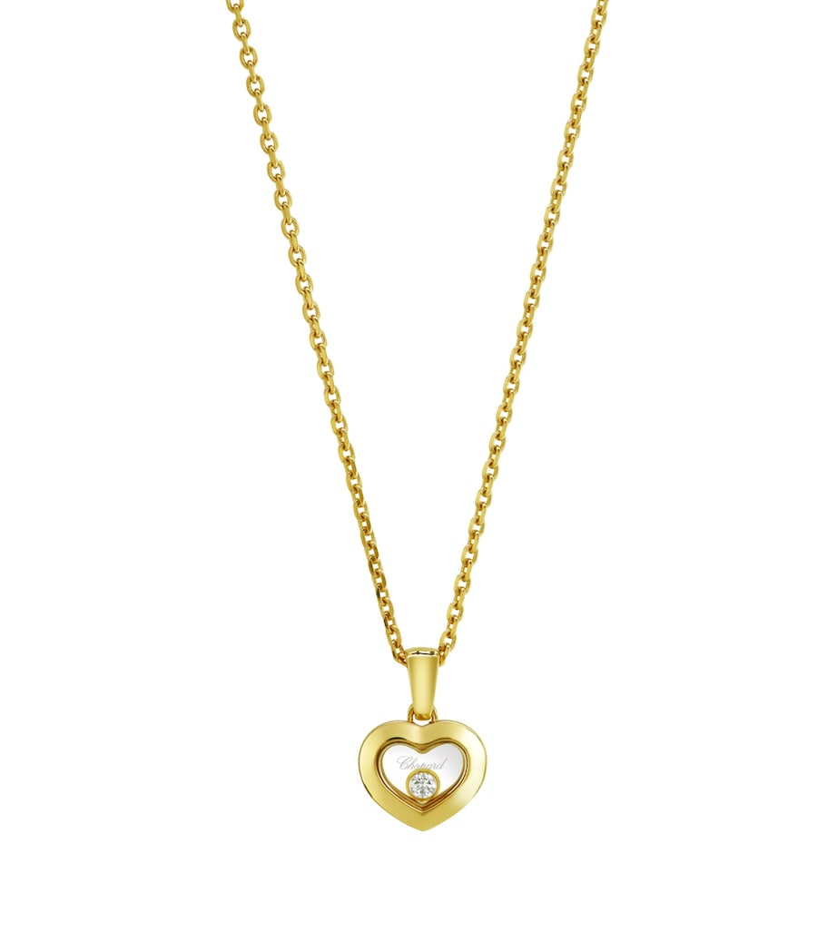 Chopard Happy Diamonds pendant necklace 18k yellow gold, UK version