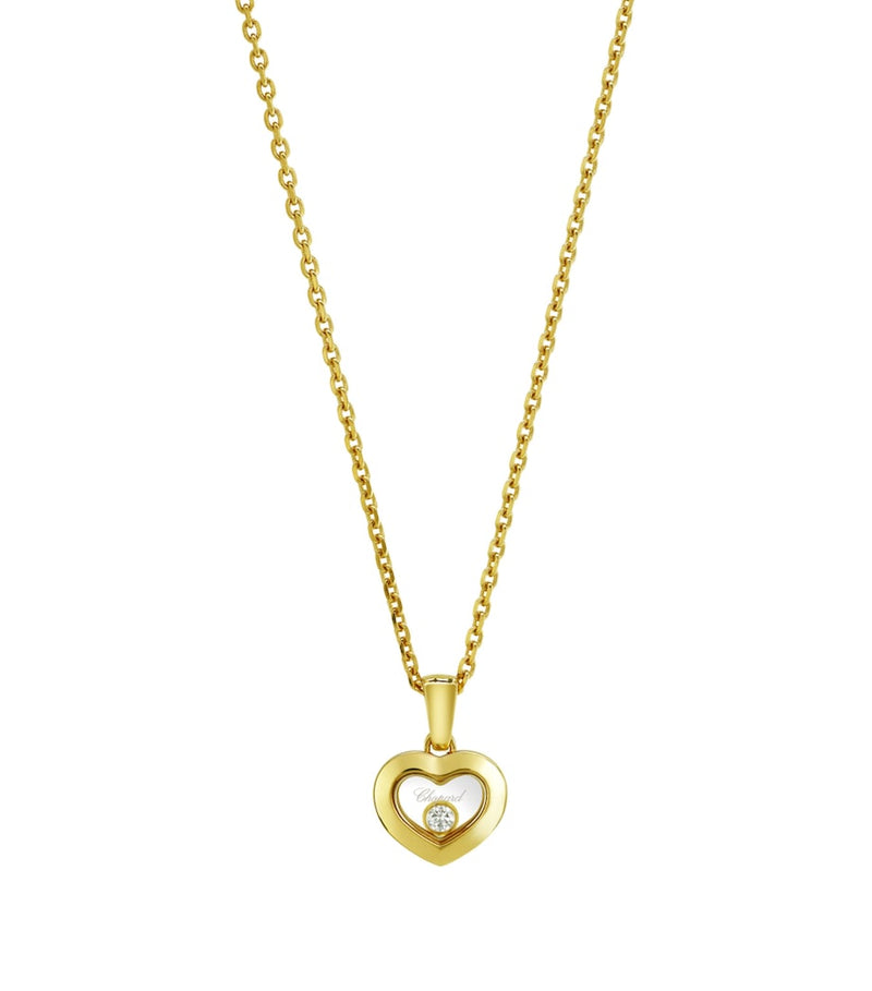 Chopard Happy Diamonds pendant necklace 18k yellow gold, UK version