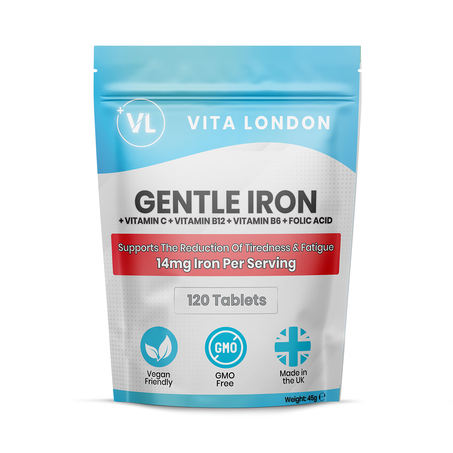 Vita London Gentle Iron Complex 120 tablets (British brand)