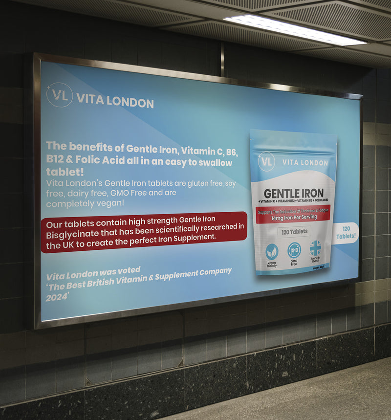 Vita London Gentle Iron Complex 120 tablets (British brand)