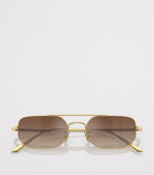 Oliver Peoples 1989C rechteckige Sonnenbrille mit verspiegelten Gläsern (britische Marke)