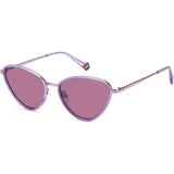Lunettes de soleil violettes Polaroid PLD 6148 monture en plastique (marque britannique)