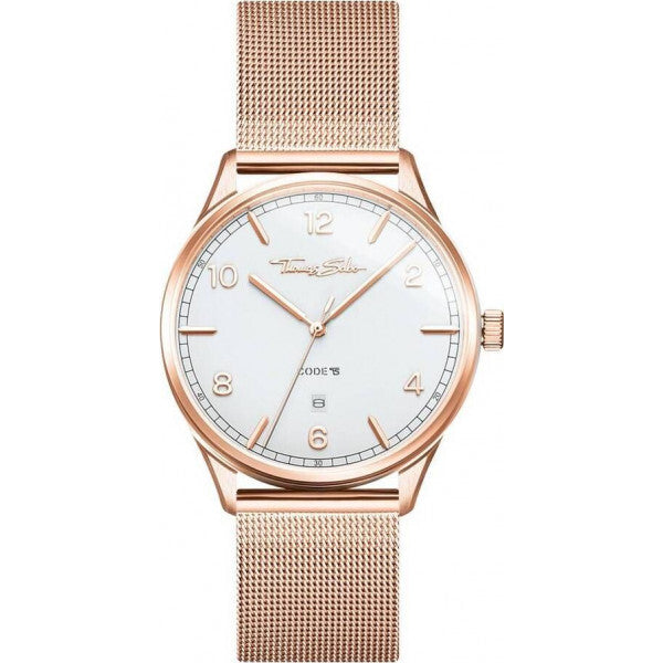 Thomas Sabo rose gold watch with stainless steel bracelet - British product