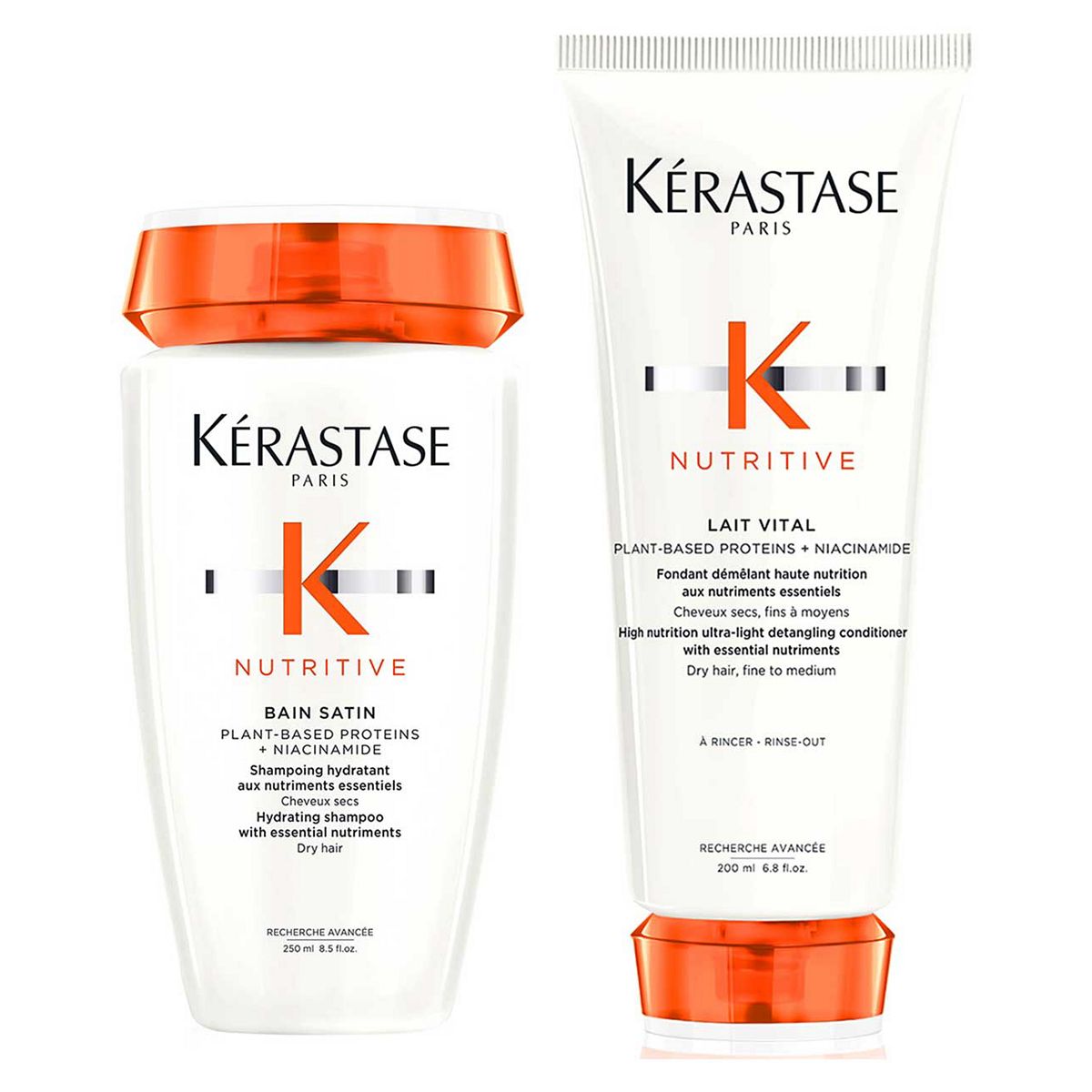 Kérastase Nutritive Shampoo and Conditioner Set, Hydrating Routine for Dry Hair, With Niacinamide, Duo Set GOODS Boots   