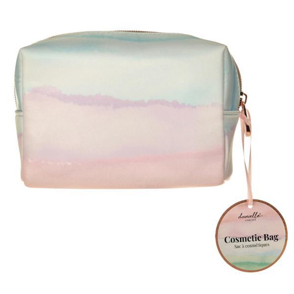 Danielle Creations small pastel pink boxy makeup bag (British brand)