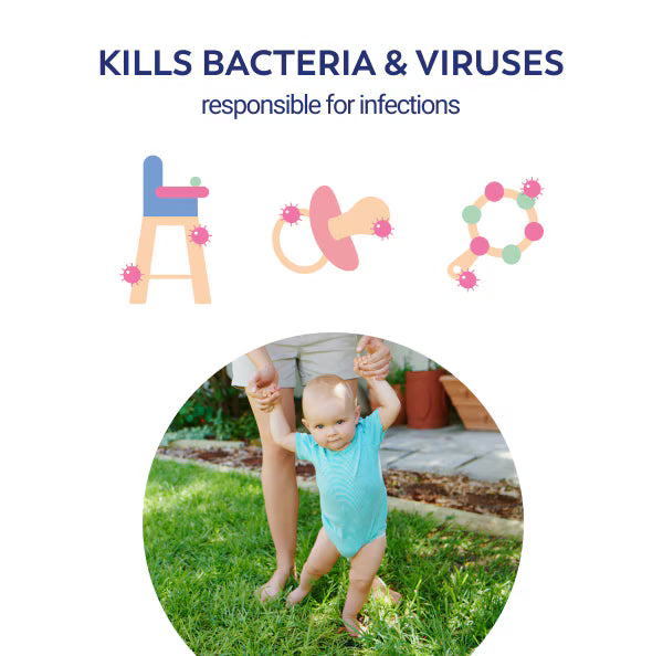 Milton antibacterial surface wipes 30 pack, imported from the UK