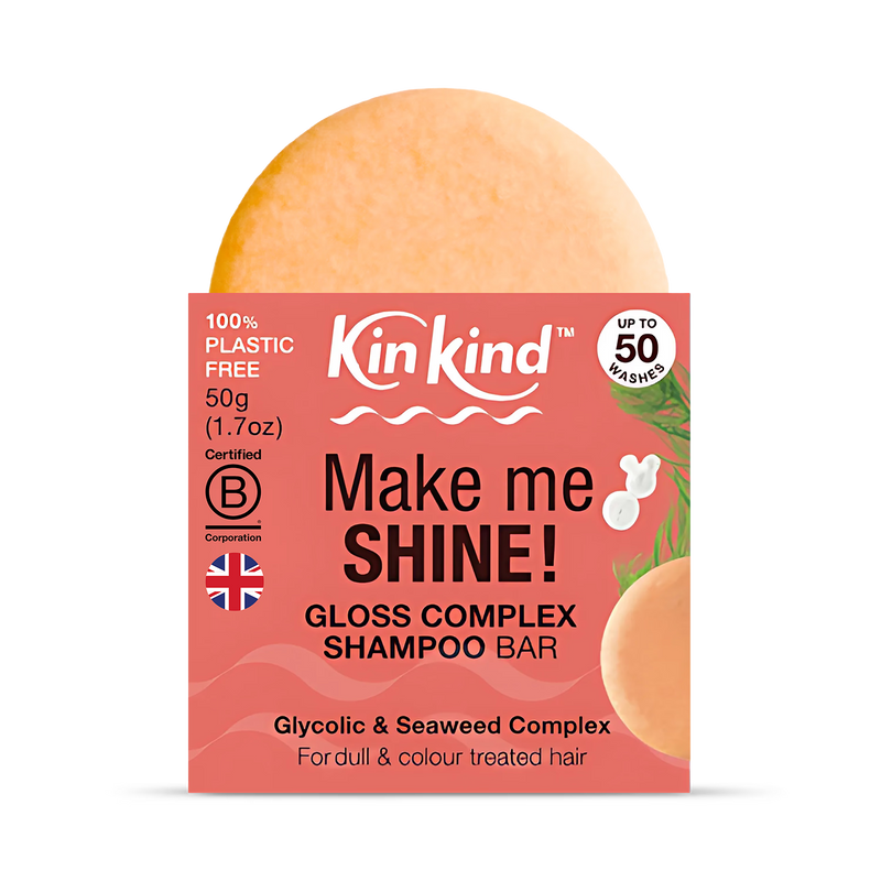 KinKind Make me SHINE shampoo bar 50g, UK version