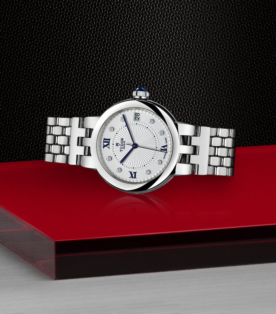 TUDOR Clair de Rose stainless steel diamond watch 34mm (British brand)