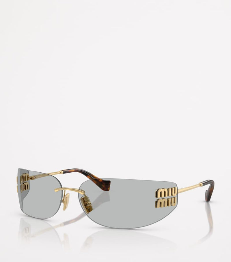 Miu Miu frameless metal sunglasses, UK version