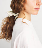 Sandro Paris cotton floral scrunchie, imported from the UK