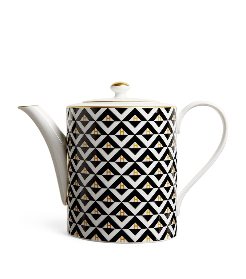 Fine Bone China Mug with Pastel Geometric Print