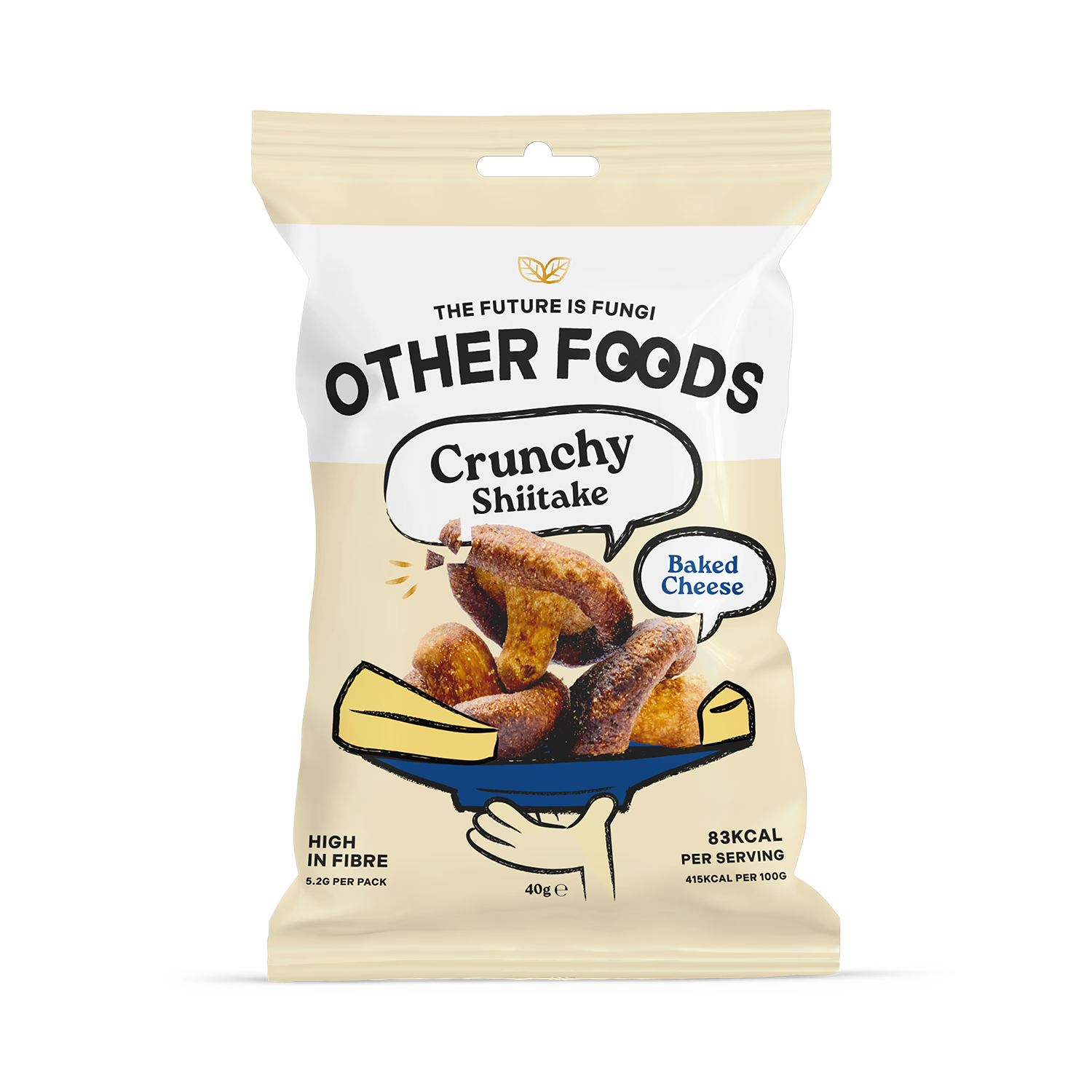 Other Foods Crunchy Shiitake Baked Cheese 40g - British product