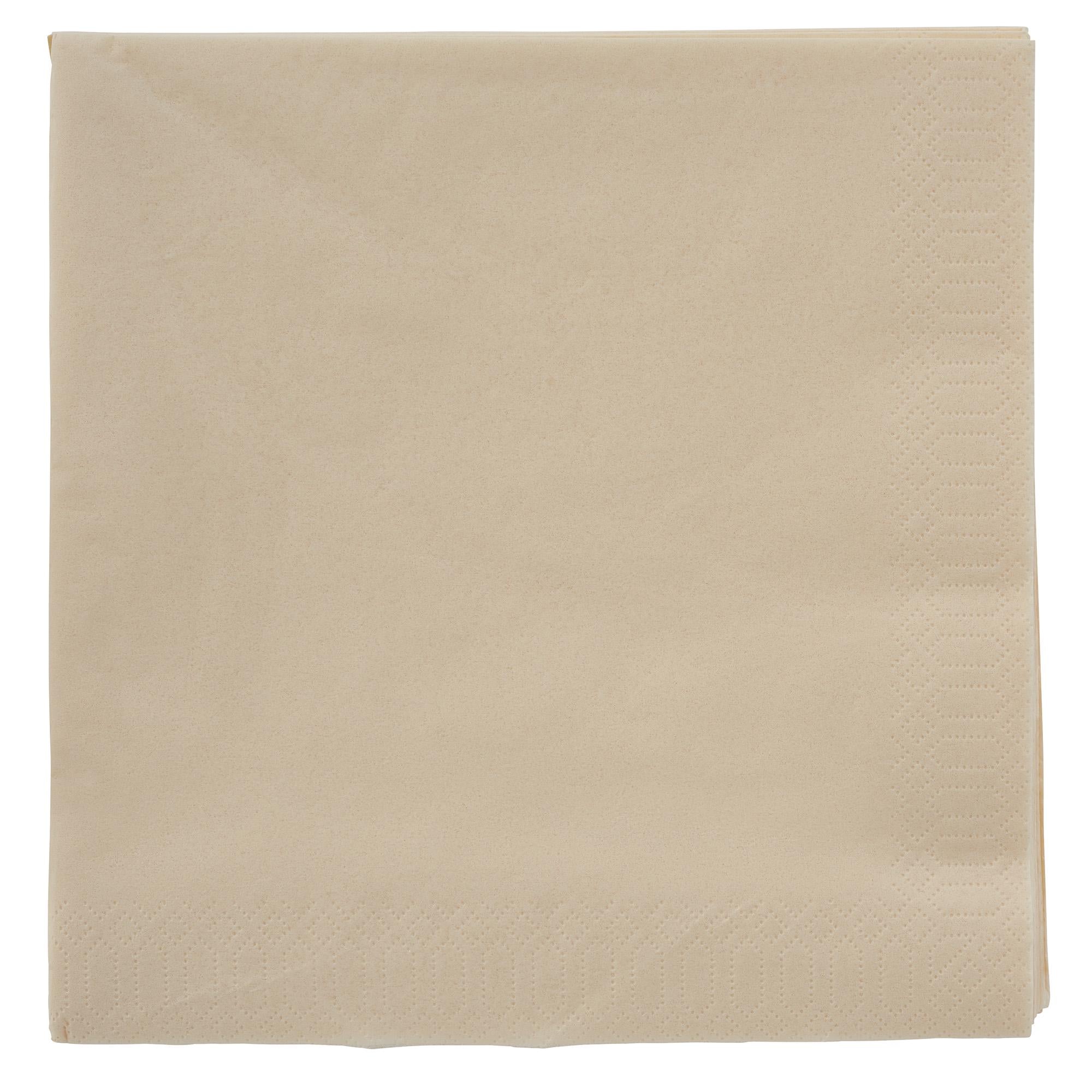 Sainsbury's Home Dinner Napkins Cream 40cm 3ply x20 GOODS Sainsburys   