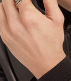 Bvlgari rose gold and black ceramic B.zero1 ring (British brand)